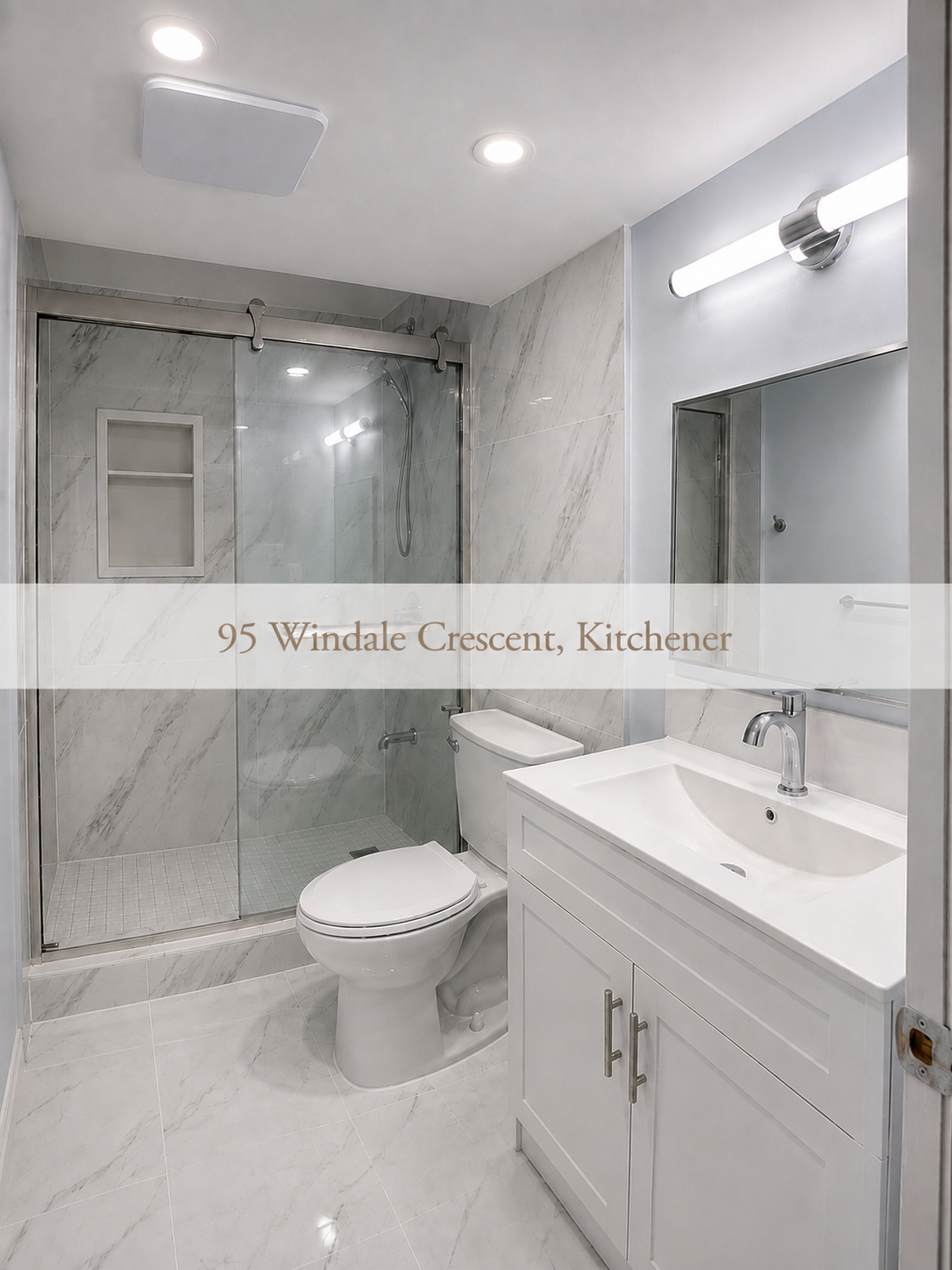 Bathroom upgrade - black marble